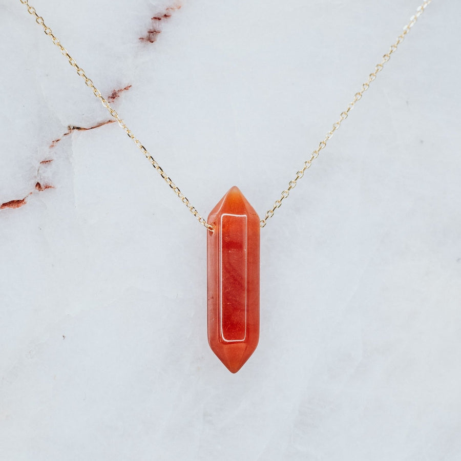 Carnelian Wire Wrapped Necklace – Crafted Love Inc.
